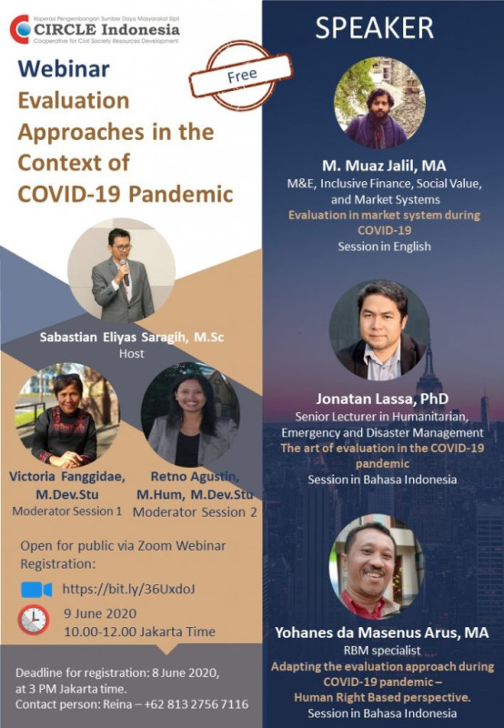 Webinar: Evaluation Approaches in the Context of  COVID-19 Pandemic