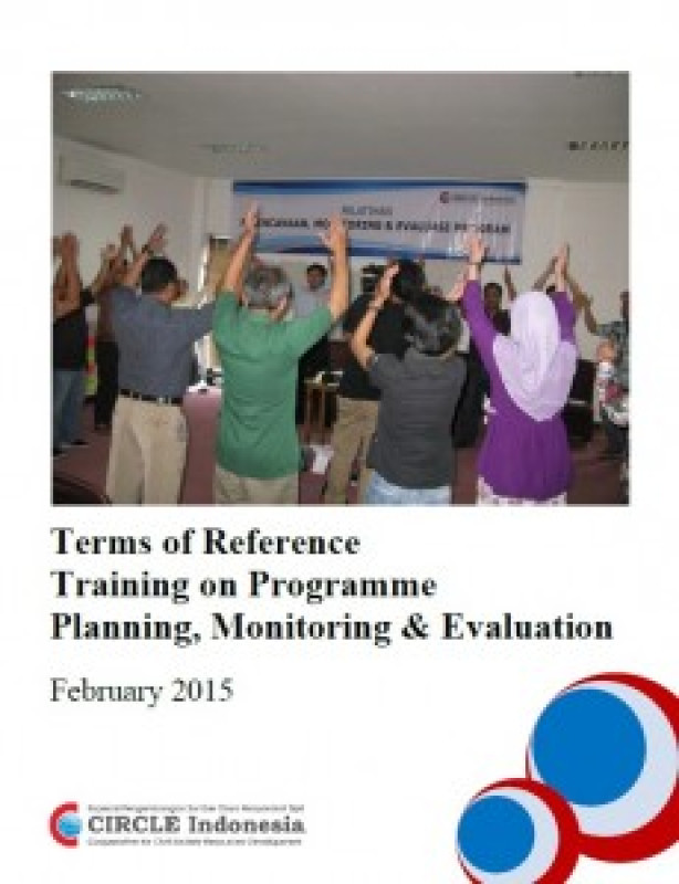 Kerangka Acuan Pelatihan Perencanaan, Monitoring & Evaluasi Program, 24-27 Februari 2015