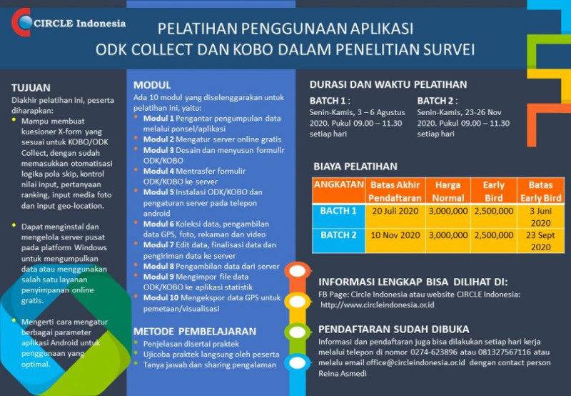 Pelatihan Daring: Penggunaan Aplikasi  ODK Collect dan KOBO dalam Penelitian Survei