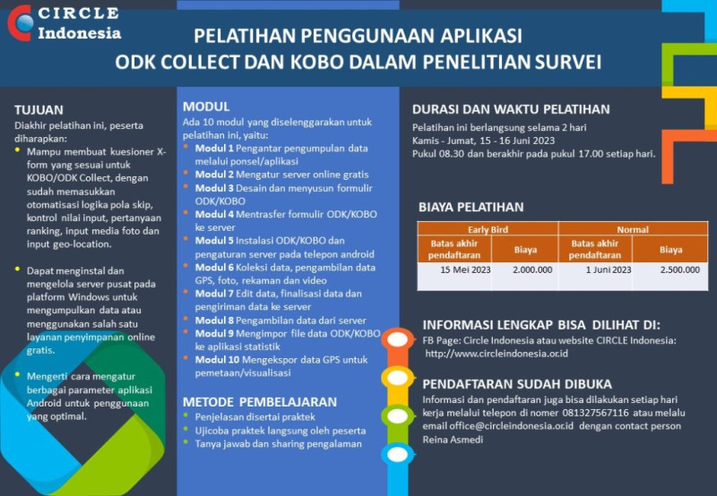 Pelatihan Penggunaan Aplikasi ODK Collect Dan KOBO dalam Penelitian Survei