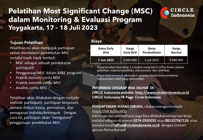 Pelatihan Most Significant Change (MSC) dalam Monitoring & Evaluasi Program